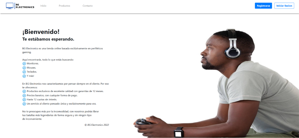 BG Electronics — E-Commerce Java